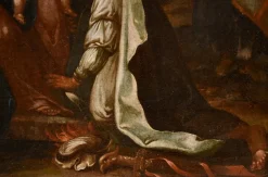 Nach Giovanni Stradano, Anbetung der Heiligen Drei Könige, 1600, Öl auf Leinwand, Gerahmt