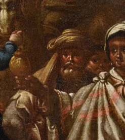 Nach Giovanni Stradano, Anbetung der Heiligen Drei Könige, 1600, Öl auf Leinwand, Gerahmt