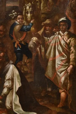 Nach Giovanni Stradano, Anbetung der Heiligen Drei Könige, 1600, Öl auf Leinwand, Gerahmt