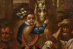 Nach Giovanni Stradano, Anbetung der Heiligen Drei Könige, 1600, Öl auf Leinwand, Gerahmt