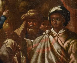 Nach Giovanni Stradano, Anbetung der Heiligen Drei Könige, 1600, Öl auf Leinwand, Gerahmt