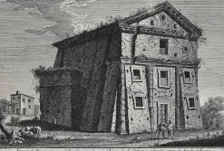 Nach Giuseppe Vasi, Tempio di Bacco, Radierung, 18. Jh