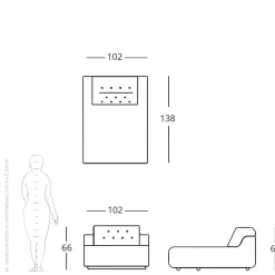 Nachhaltiges Baco Daybed von Sara Ferrari für Biosofa