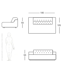 Nachhaltiges Baco 2-Sitzer Sofa von Sara Ferrari für Biosofa