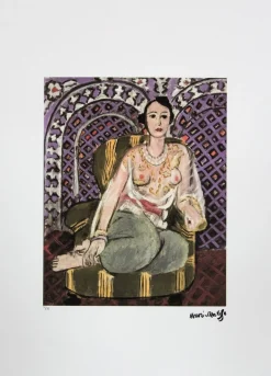 Nach Henri Matisse, Odalisque, Druck