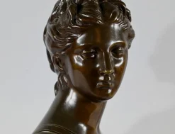 Nach Houdon, Diana die Jägerin, Ende 19. Jh., Bronze