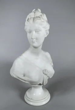 Nach Jean-Antoine Houdon Diana Büste aus Marmor, 19. Jh