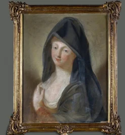 Nach Jean-Baptiste Perronneau, Portraitkomposition aus dem späten 18. Jh., Pastell auf Papier, gerahmt