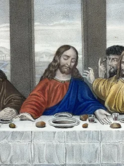 Nach Leonardo Da Vinci, La Cène (Das letzte Abendmahl), 1890er Jahre, Chromolithograph