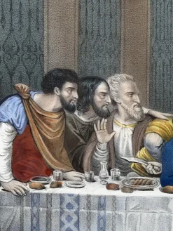 Nach Leonardo Da Vinci, La Cène (Das letzte Abendmahl), 1890er Jahre, Chromolithograph