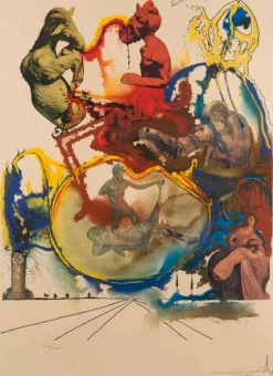 Nach Salvador Dalí, Heroic Sartyr Lithograph Edition 514/1000, 1973, Lithographie