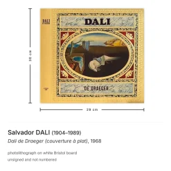 Nach Salvador Dali, Dali de Draeger (couverture à plat), 1968, Fotolithographie