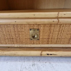Nachttische aus Bambus & Rattan Nachttische von Dal Vera, Italien, 1970er, 2er Set