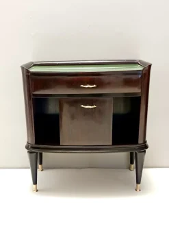 Nachttische aus ebonisiertem Nussholz & Buche im Stil von Tomaso Buzzi, 1950er, 2er Set