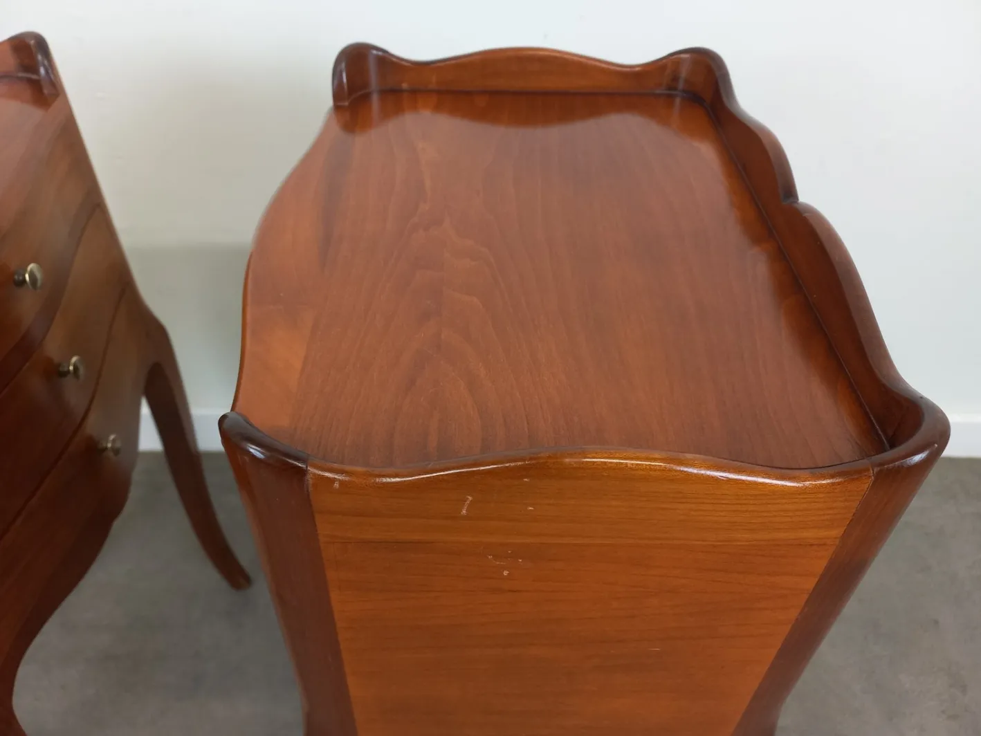 Nachttische im Louis Xv Stil, 1950er, 2er Set