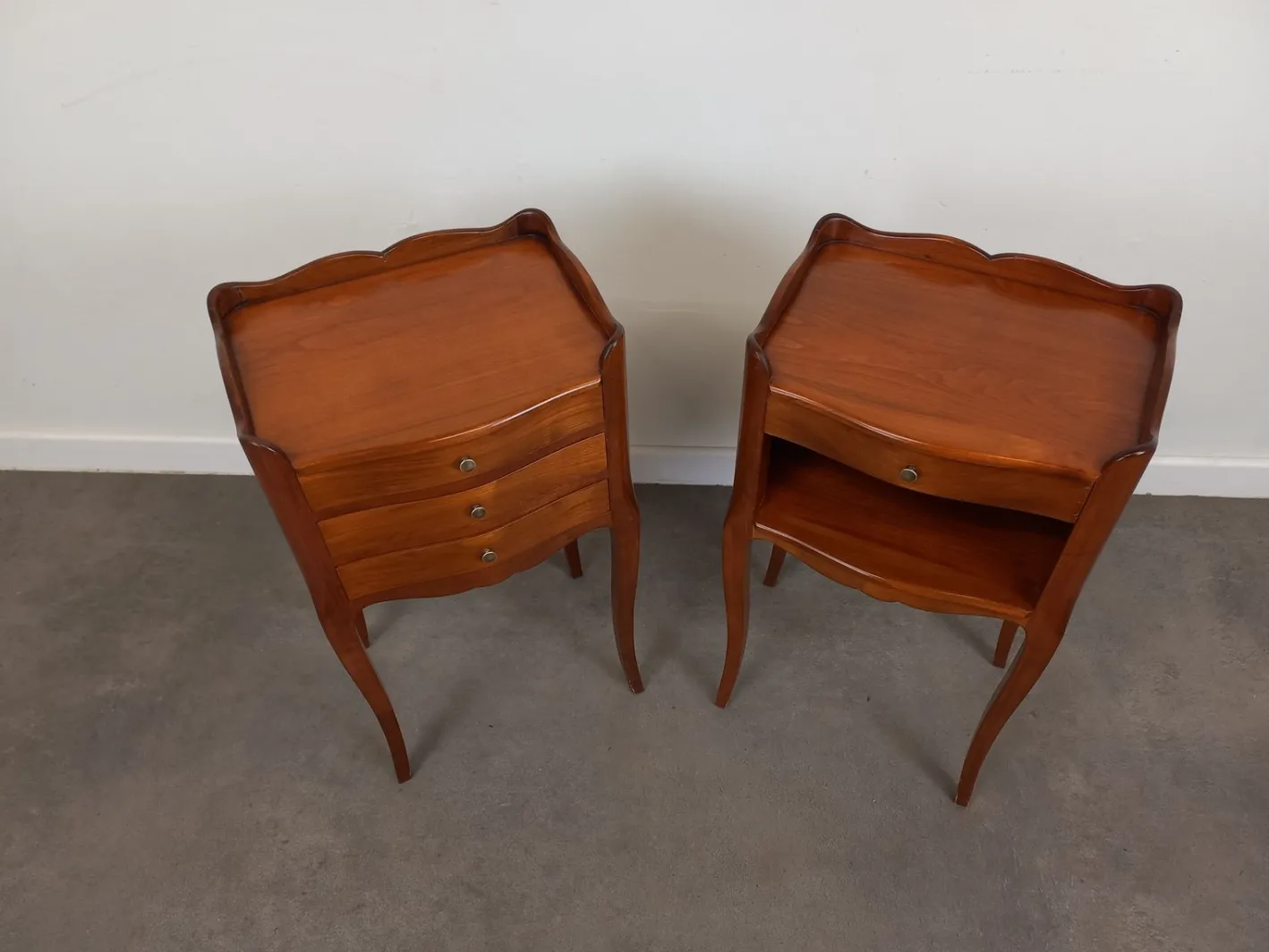 Nachttische im Louis Xv Stil, 1950er, 2er Set