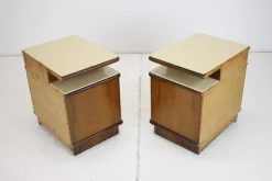 Nachttische, Tschechoslowakei, 1945er, 2er Set