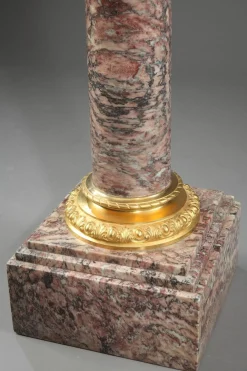Napoleon III Brocatelle Marmorsäule, 19. Jh.