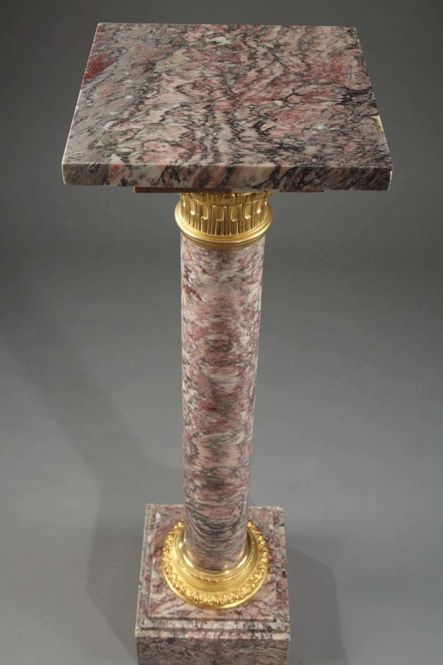 Napoleon III Brocatelle Marmorsäule, 19. Jh.