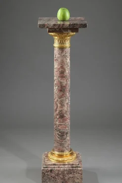 Napoleon III Brocatelle Marmorsäule, 19. Jh.