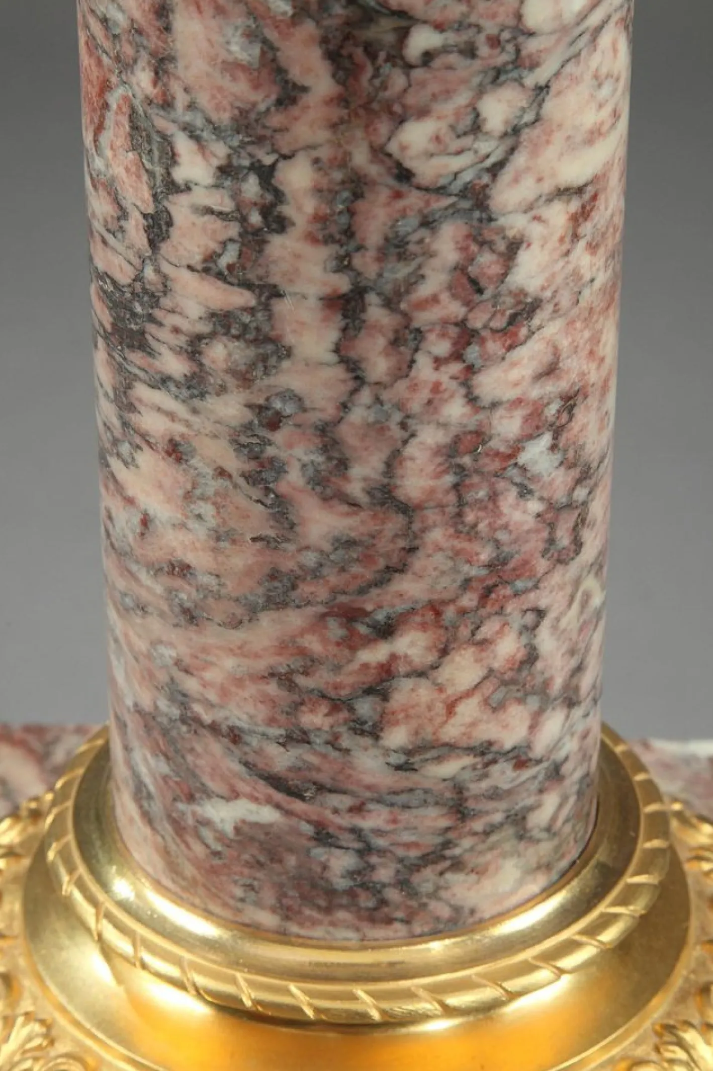 Napoleon III Brocatelle Marmorsäule, 19. Jh.