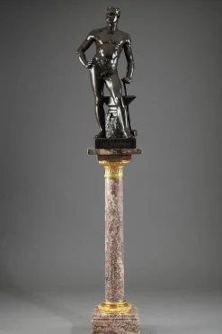Napoleon III Brocatelle Marmorsäule, 19. Jh.