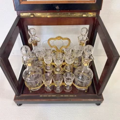 Napoleon III Likörkaraffe aus Kristallglas von Baccarat, Frankreich, 1880er, 21er Set