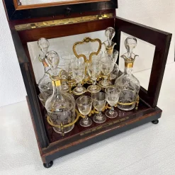 Napoleon III Likörkaraffe aus Kristallglas von Baccarat, Frankreich, 1880er, 21er Set