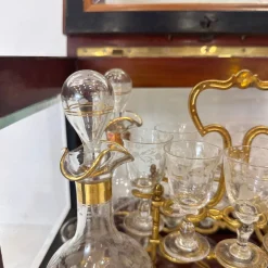 Napoleon III Likörkaraffe aus Kristallglas von Baccarat, Frankreich, 1880er, 21er Set