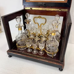 Napoleon III Likörkaraffe aus Kristallglas von Baccarat, Frankreich, 1880er, 21er Set