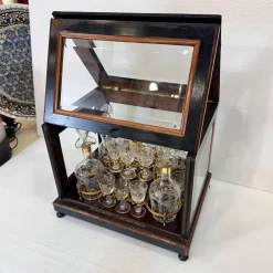 Napoleon III Likörkaraffe aus Kristallglas von Baccarat, Frankreich, 1880er, 21er Set