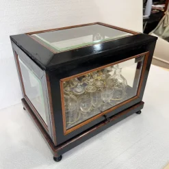 Napoleon III Likörkaraffe aus Kristallglas von Baccarat, Frankreich, 1880er, 21er Set