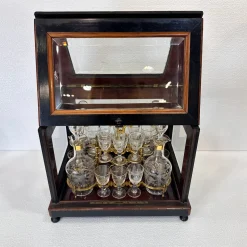 Napoleon III Likörkaraffe aus Kristallglas von Baccarat, Frankreich, 1880er, 21er Set