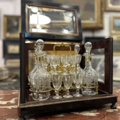 Napoleon III Likörkaraffe aus Kristallglas von Baccarat, Frankreich, 1880er, 21er Set