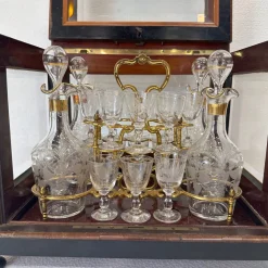 Napoleon III Likörkaraffe aus Kristallglas von Baccarat, Frankreich, 1880er, 21er Set
