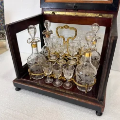 Napoleon III Likörkaraffe aus Kristallglas von Baccarat, Frankreich, 1880er, 21er Set