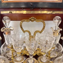 Napoleon III Likörkaraffe aus Kristallglas von Baccarat, Frankreich, 1880er, 21er Set
