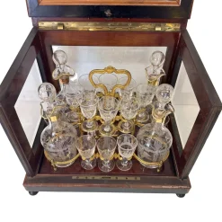 Napoleon III Likörkaraffe aus Kristallglas von Baccarat, Frankreich, 1880er, 21er Set