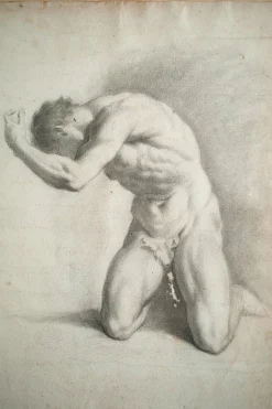 Neoklassizistische Künstler, Akademische Akte, Frühes 19. Jh., Bleistiftzeichnungen, Eingerahmt, 2er Set