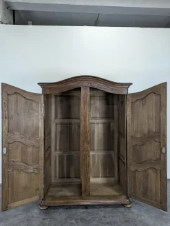 Neo-Rustischer Kleiderschrank aus Dunkler Eiche