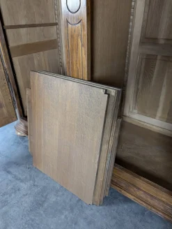 Neo-Rustischer Kleiderschrank aus Dunkler Eiche