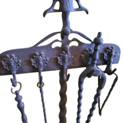 Niederländische Kamingarnitur aus Messing, 1890er