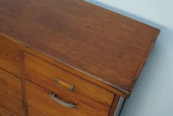 Niederländischer Apothekerschrank aus Pechkiefer, 1930er