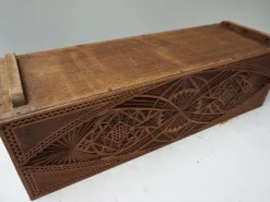 Niederländischer Übertopf aus geschnitztem Holz, 1890er