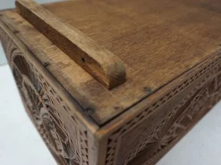 Niederländischer Übertopf aus geschnitztem Holz, 1890er