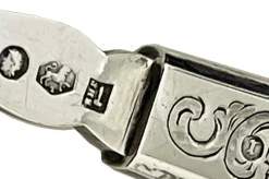 Niederländischer Konditorei aus Achat & Silber von Jacob Hendrik Schouten, 1868