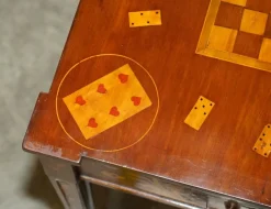 Niederländischer Schach Poker Spieltisch mit Intarsien, 1800