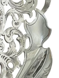 Niederländischer Silber Fisch Servierlöffel mit Achat, Dänemark, 19. Jh