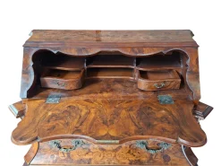 Niederländischer Vintage Barock Triptychon Schrank & Nachttische mit Intarsien, 1920er, 3er Set