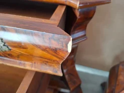 Niederländischer Vintage Barock Triptychon Schrank & Nachttische mit Intarsien, 1920er, 3er Set